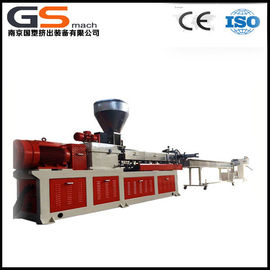 Çin İkiz Vidalı Granül Yapma Makinesi ile PET Şişe Gevreği Plastik Geri Dönüşüm Ekstruder Fabrika