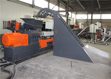 Çin PLC Kontrol Sistemi İki Aşamalı Ekstruder Makinası PVC Granül Yapma Makinesi Fabrika