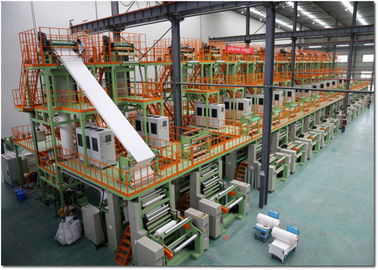 Çin Tek Vidalı Ekstruder 220V / 380V / 440V / 3P ile Otomatik Duvar Taş Kağıt Yapma Makinesi Fabrika