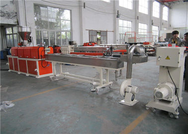 Çin İkiz Vidalı Ekstruder Beyaz Master Batch Üretim Makinesi PET / Pigment Fabrika