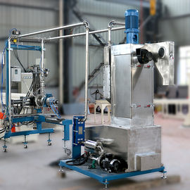 Çin Bileşik Granüller PE Pelet Yapma Makinesi, 500Kg / H Sualtı Peletleme Sistemi Fabrika